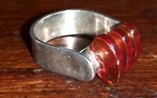 Anello Argento - design - Fururista - Modernista -