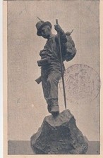 A4285) STATUA DI ALPINO CON
