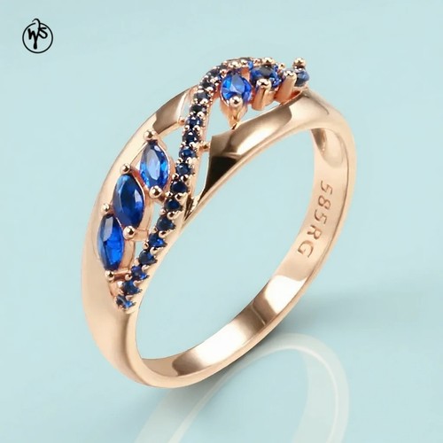Anello oro rosa - , zirconi