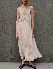 Zara Cinturini Vestito Maxi