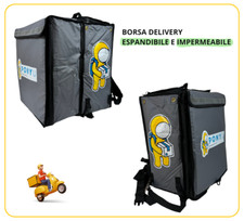 Zaino termico Borsa Termica PORTA pizza PER Delivery IMPERMEABILE grande piccola