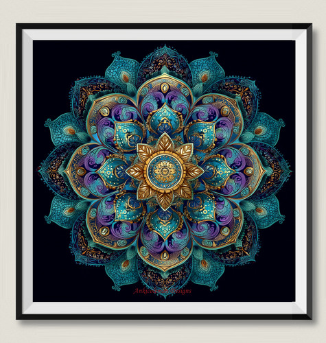 Modello mandala tabella - 2,