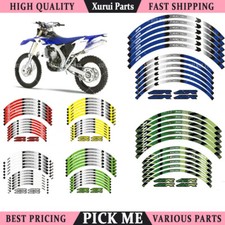 Strisce Riflettenti Adesivi Cerchi Decalcomania Ruota 21"18 Pollici per Yamaha WR250R 2001-2020