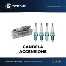 4 CANDELE ORIGINALI 55232360 NGK ZKR7AI-8 FIAT 500 PANDA 1.2 LPG - PUNTO 1.4 GPL