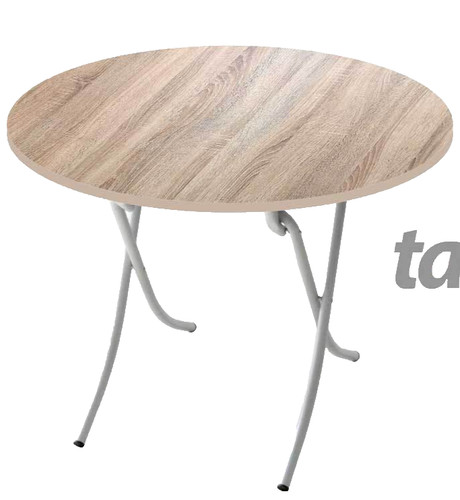 Tavolo tondo pieghevole - tondo,