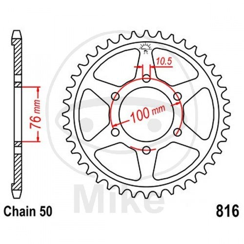 Corona denti passo 530 - corona,