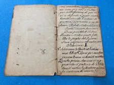 MANOSCRITTO VOTIVO RELIGIOSO
