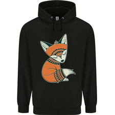 Un Simpatico Tribale Fox Uomo Felpa