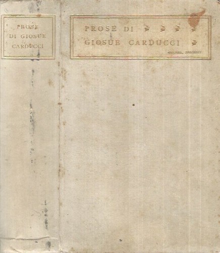 Prose giosue carducci - prose., .