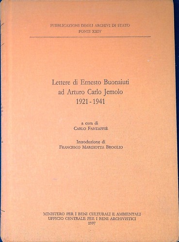 Lettere ernesto buonaiuti - lettere, di
