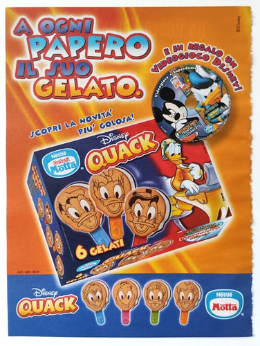 Pubblicita gelati quack motta - pubblicita',