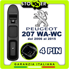 Pulsantiera Alzavetro Interruttore Pulsante Passeggero PEUGEOT 207 WA WC 4PIN
