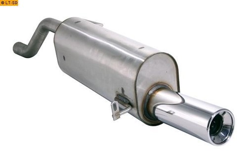Fox sportauspuff 1x90mm - sportauspuff,