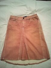 Gonna jeans donna Just Cavalli lunga rosa/albicocca originale usata poco