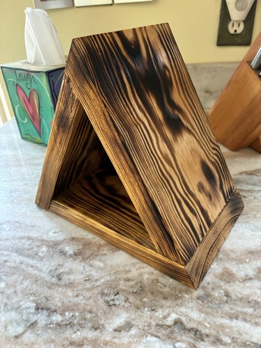 Yellow pine burned - burned, wooden