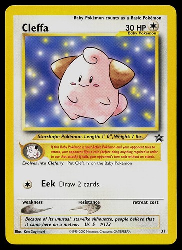 Carta pokemon cleffa - carta,