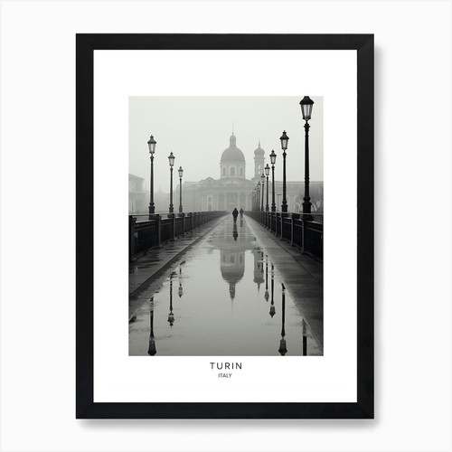 Poster torino italia nero - torino,, italia,