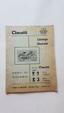 Cimatti motore 48 E2- E3 1962 catalogo ricambi originale