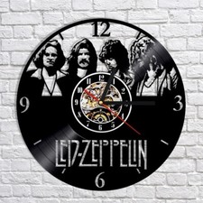 Orologio analogio rock band LED ZEPPELIN intagliato su disco vinile