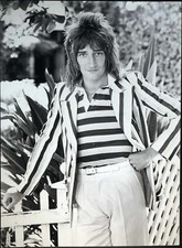Foto vintage Musica Rod Stewart si fa un massaggio Ft 65 - Stampa 27x37 cm