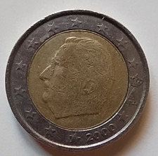 Belgio 2 euro, 2000 con errore conio: doppio bordo su Tondello