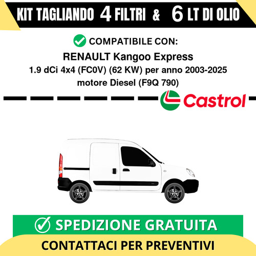 Tagliando per renault kangoo - per,