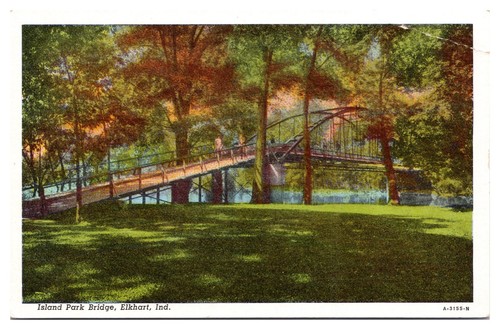 Cartolina epoca island park - cartolina,