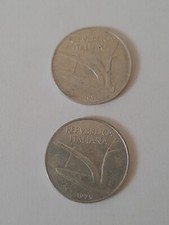 10 Lire ear 1974 and 1975
