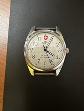 Swiss Fortis Canvas Band 17 Jewels Mens Manual 35mm Wrist Watch