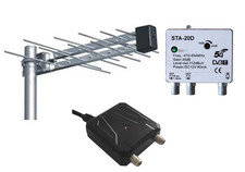 Kit Antenna TV Amplificata