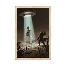 Bigfoot UFO Poster, Vintage