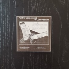 1986 Jaeger LeCoultre Reverso - Original AD Advertising Pubblicità Vintage