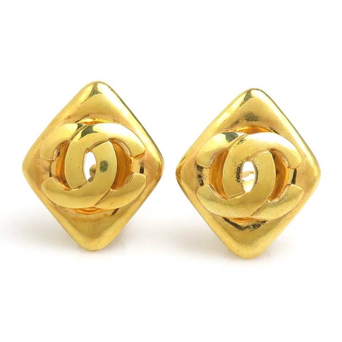 Orecchini clip con logo cc - a,