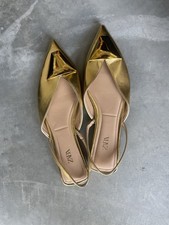 Scarpe Zara con tacco oro