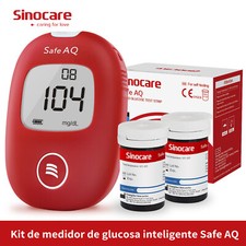 Sinocare Safe-AQ Smart Kit per il test della glicemia con 50 strisce e lancettes