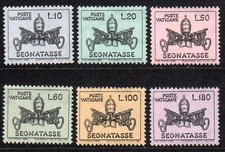VATICANO 1968 SEGNATASSE SERIE