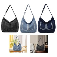 Borsa a tracolla in denim per