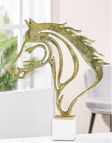 Scultura cavallo color - cavallo, oro