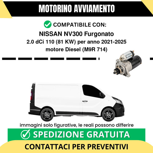 Motorino avviamento nissan - avviamento,
