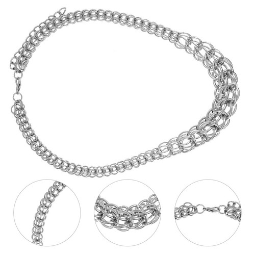 Stainless steel necklace - stainless,