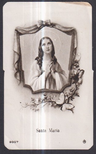 Santino antico madonna - santino, la