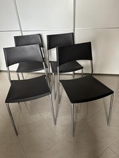 SEDIE IN PLASTICA/METALLO NERE DA INTERNO!!!