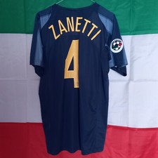 Inter Zanetti 4 Match Worn 2005 Nike Pirelli 