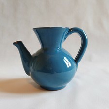 Brocca vintage in ceramica blu