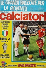 figurina ''Menù a Tendina'' Album calciatori 1966 panini scudetto rec.