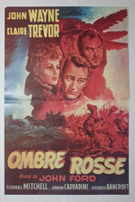 Poster Locandina Ombre Rosse 1939 John Ford John Wayne 42x27cm Film Tv Cinema