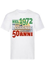 T-Shirt Uomo Compleanno 50