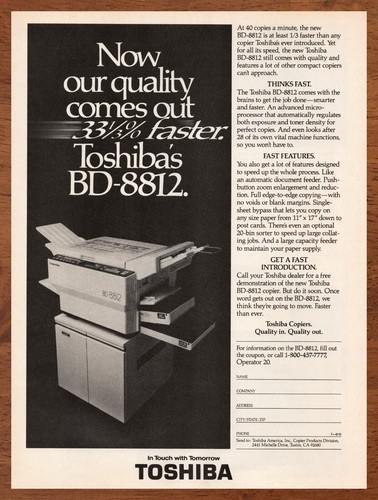 Fotocopiatrice toshiba 8812 - toshiba, bd-8812