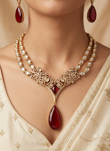 Collana kundan ayra - ayra, design