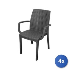 4x Sedia con braccioli modello